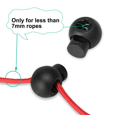 Harfington 40pcs Plastic Cord Lock Stopper Spring End Fastener Organizer