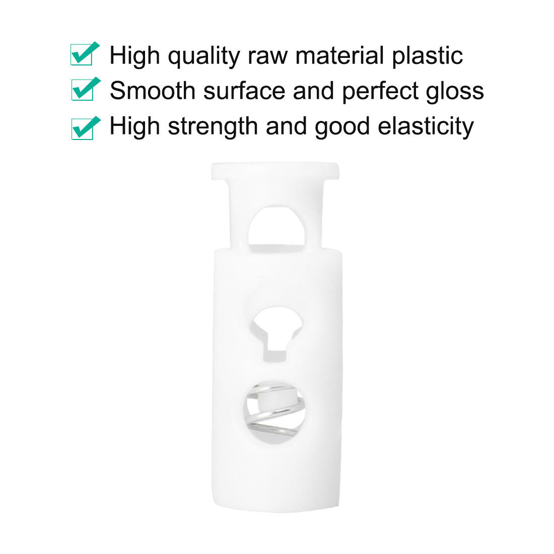 Harfington 6pcs Plastic Cord Lock Stopper End Spring Fastener Organizer