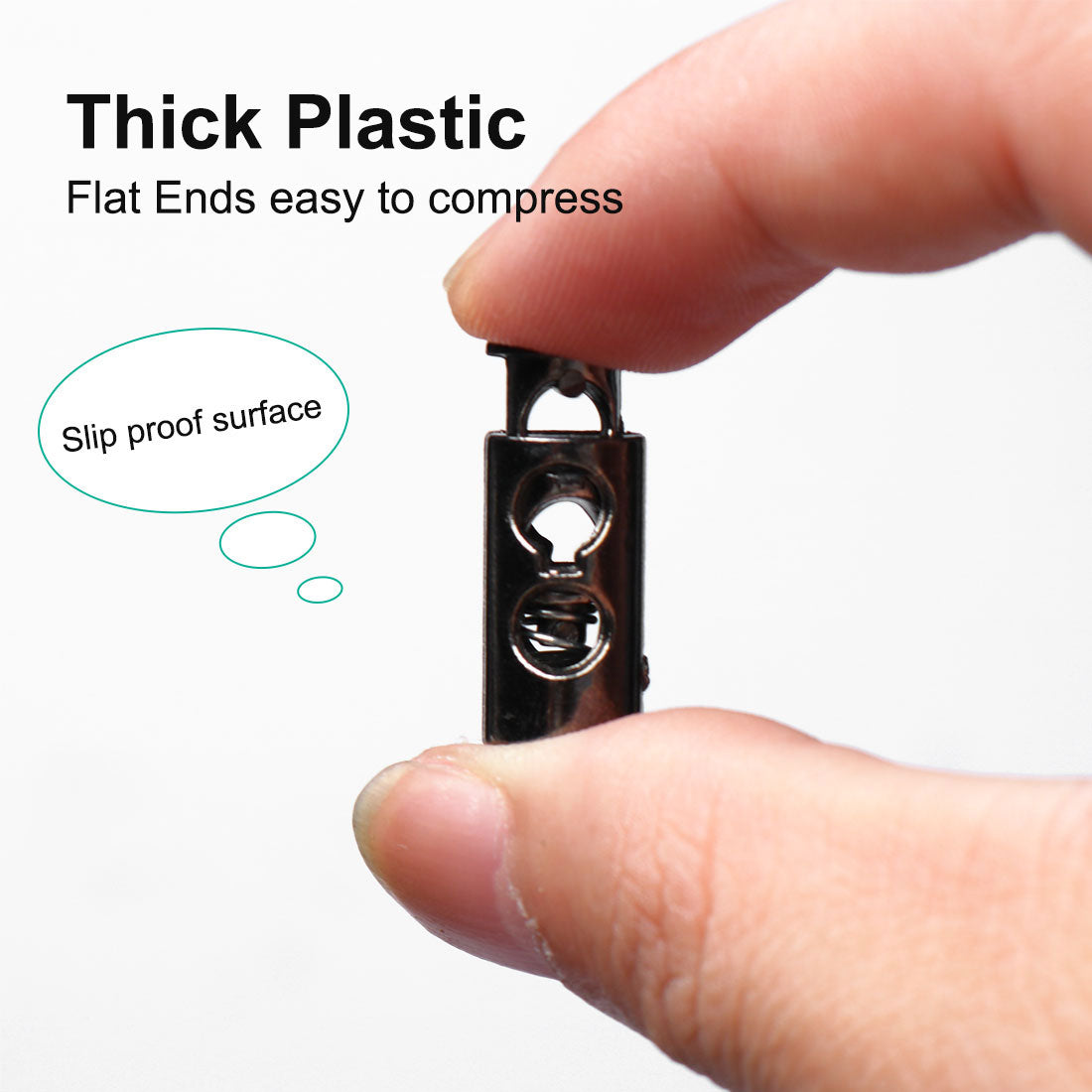 Harfington 6pcs Plastic Cord Lock Stopper End Spring Fastener Organizer