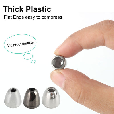 Harfington 12pcs Plastic Bell Ends Stopper Cord RopesLock Lanyard Fastener
