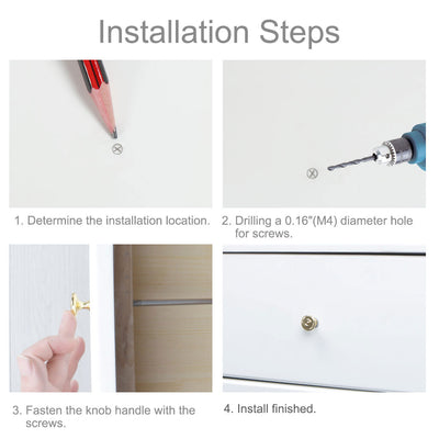 Harfington Zinc Alloy Knob Vintage Round Drawer Pull Handle Cabinet 26mm, 10pcs