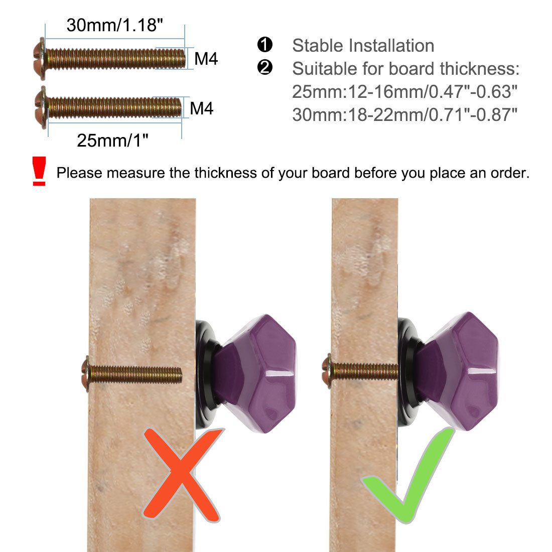 Harfington Ceramic Vintage Knob Geometry Drawer Pull Handle Cupboard Wardrobe 4pcs
