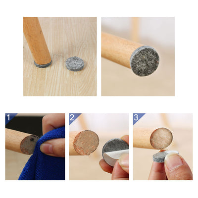 Harfington Felt Pads Grippers Round Self Stick Anti Slip 36pcs