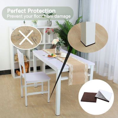 Harfington Felt Furniture Pads Square Self Adhesive Anti-slip Floor Protector 20pcs