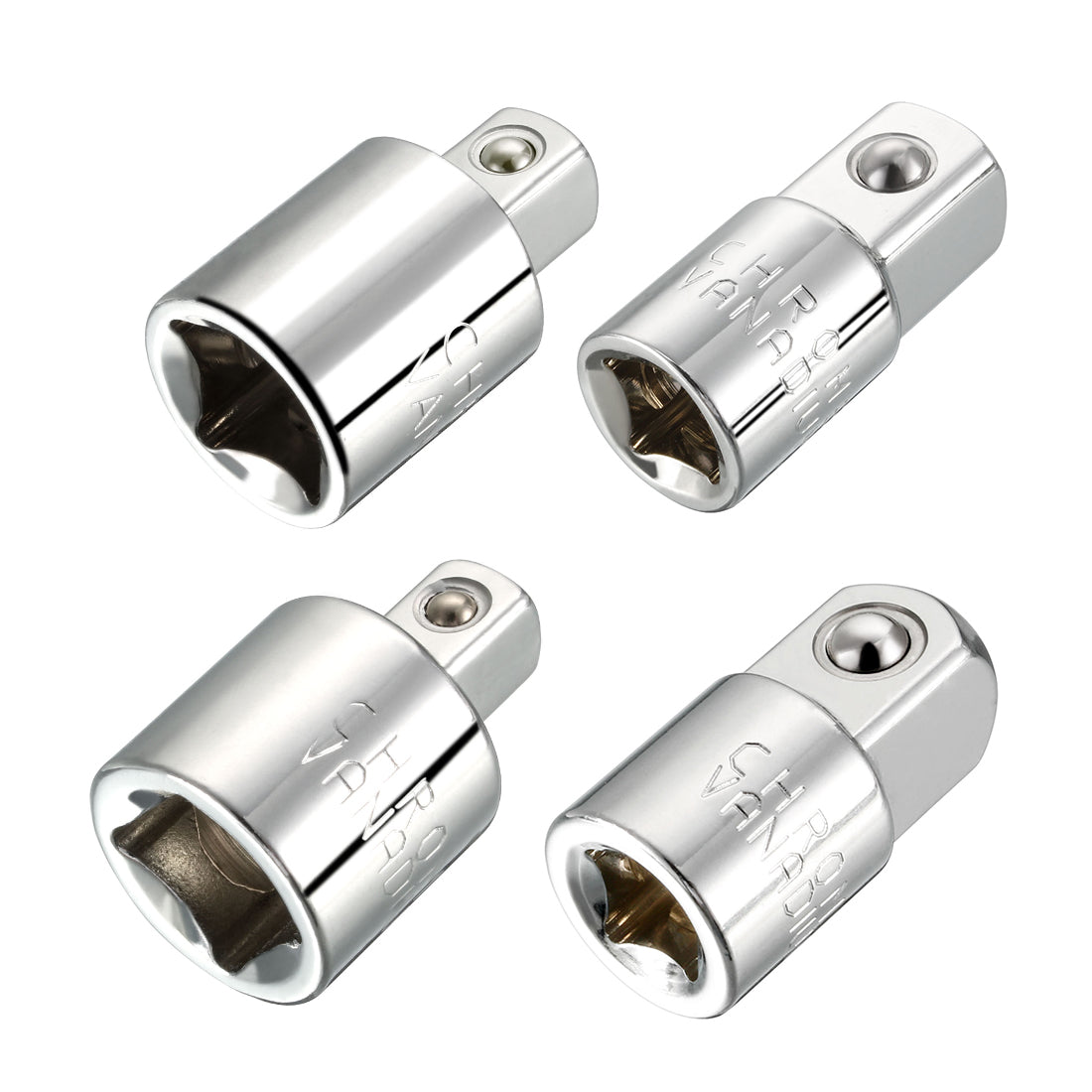 Harfington Socket Adapter and Reducer, Female to Male, Cr-V