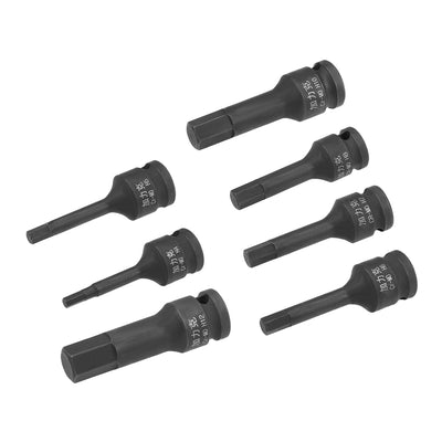 Harfington Impact Hex Bit Socket, Metric, Cr-Mo Steel