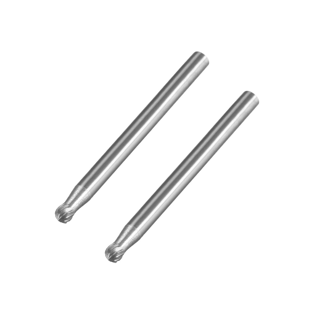 Harfington Tungsten Carbide Rotary Files Single Cut Ball Shape 2pcs