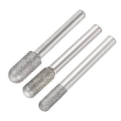 Harfington Diamond burrs Grinding Drill Bits for Carving Rotary Cylindrical Ball Tool