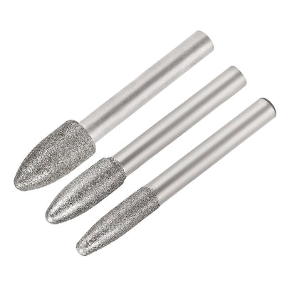 Harfington Diamond burrs Grinding Drill Bits for Carving Rotary Shank