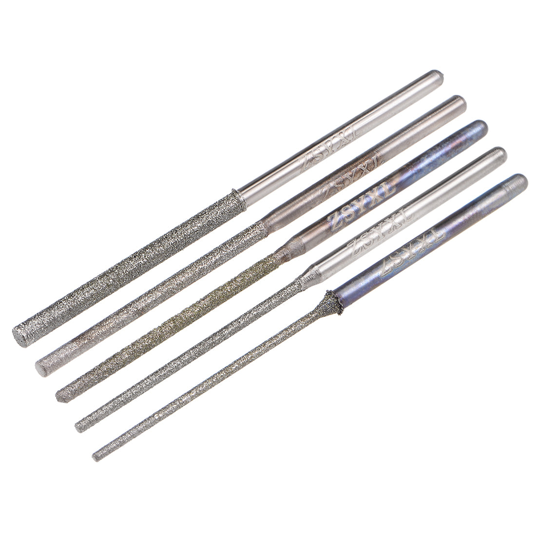 Harfington Mini Diamond burrs Grinding Drill Bits for Rotary Tool Shank Cylindrical Ball