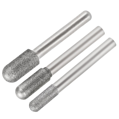 Harfington Diamond burrs Grinding Drill Bits for Carving Rotary Shank Cylindrical Ball Tool