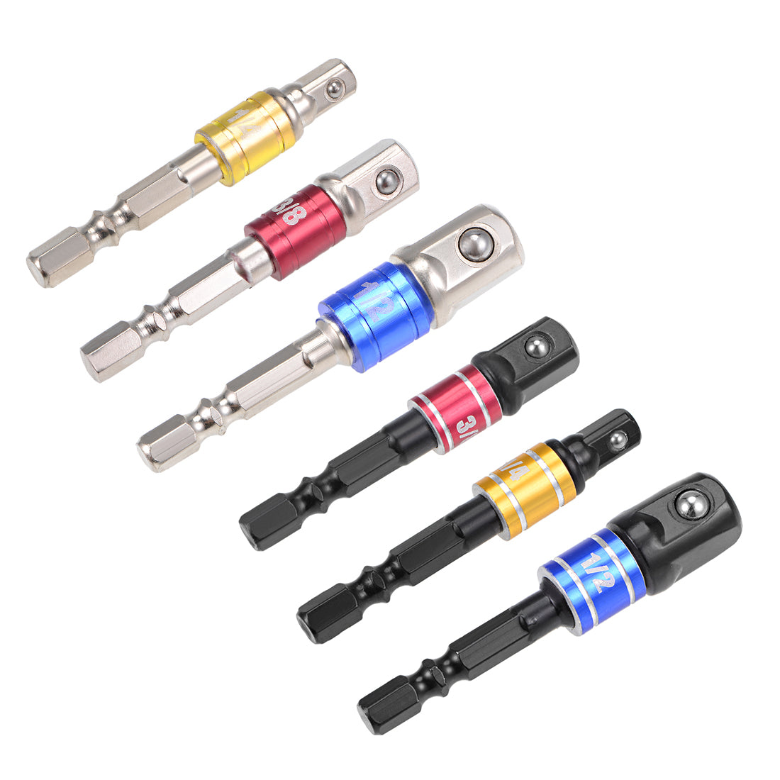 Harfington Driver Extension Impact Grade Socket Adapter Set, Hex Shank Bit for Power Drills