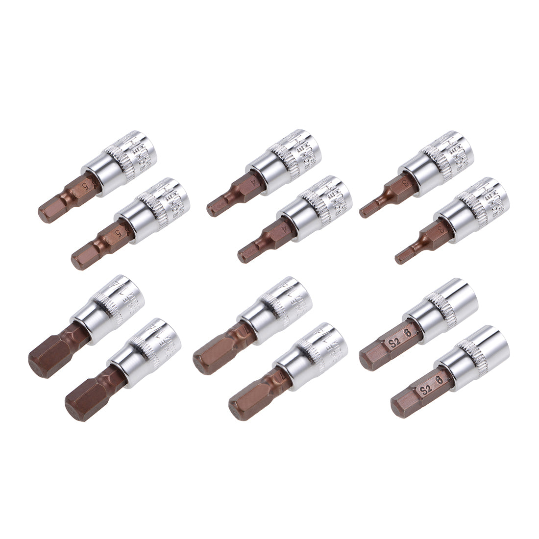 Harfington Hex Bit Socket, S2 Steel Bits, CR-V Sockets (for Hand Use Only)