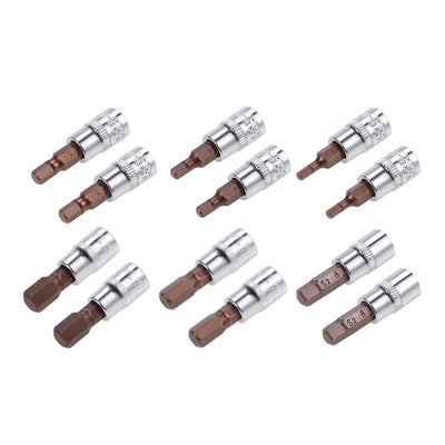 Harfington Hex Bit Socket, S2 Steel Bits, CR-V Sockets (for Hand Use Only)