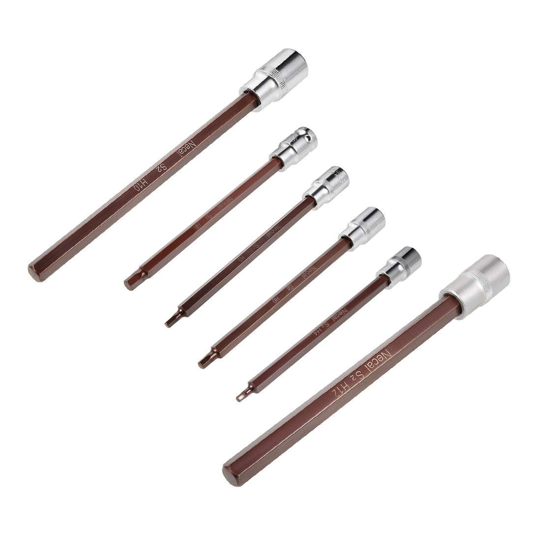 Harfington Hex Bit Socket, Lengthen Metric, S2 & Cr-V Steel