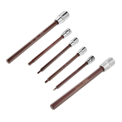 Harfington Hex Bit Socket, Lengthen Metric, S2 & Cr-V Steel