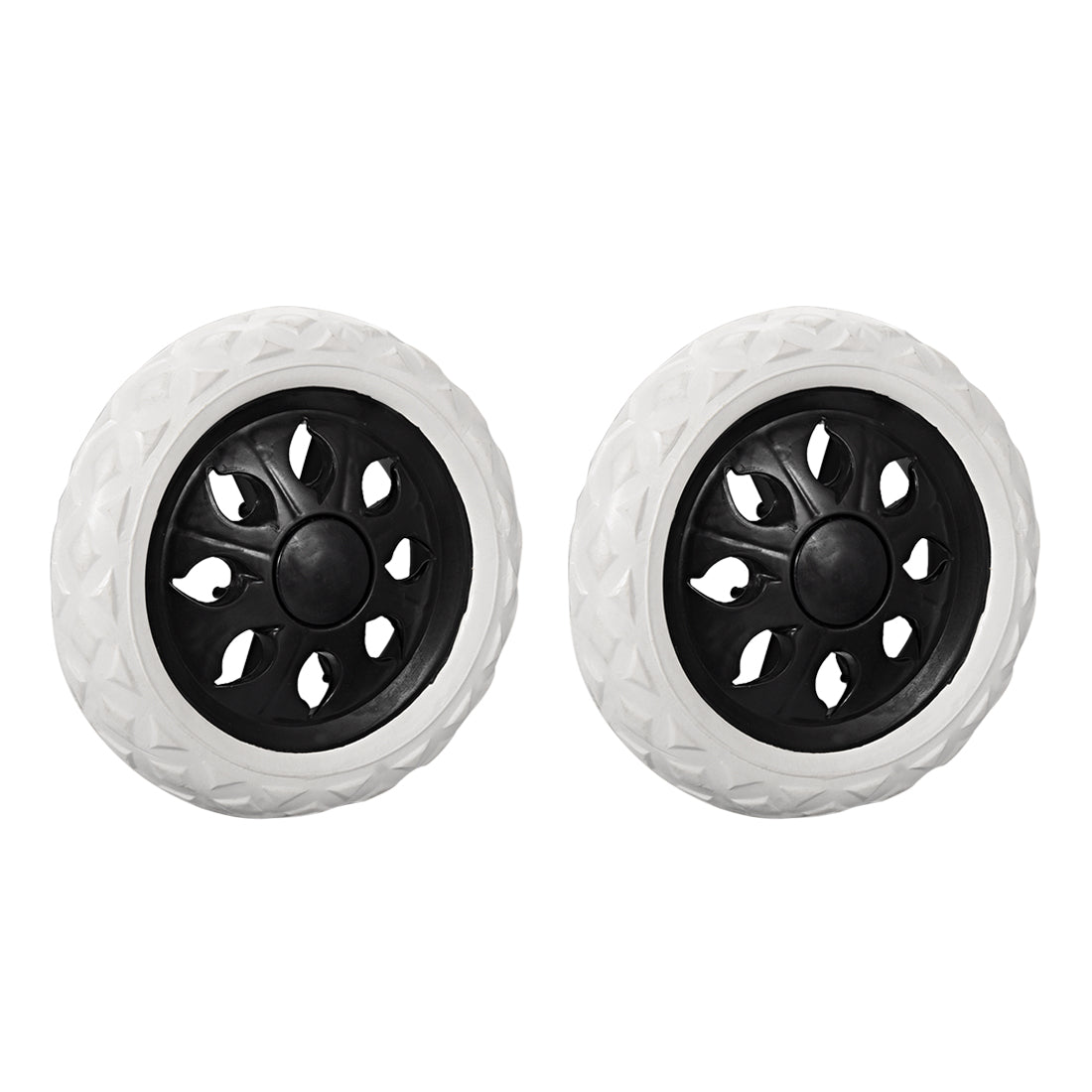 Harfington Shopping Cart Wheels Trolley Caster Replacement mm Dia Rubber Foaming 2pcs