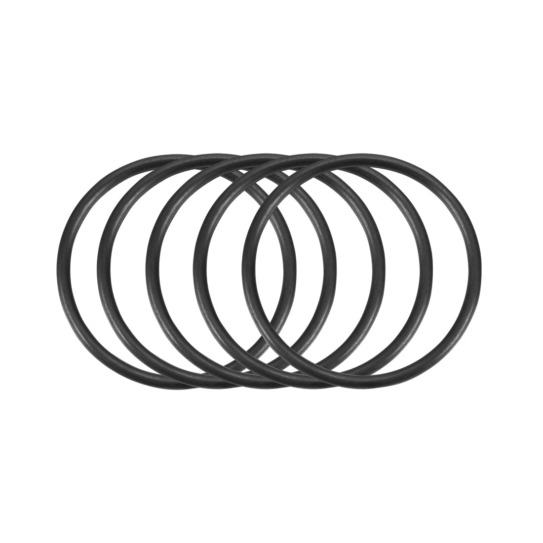 Harfington Nitrile Rubber O-Rings Metric Buna-N Sealing Gasket, Black 30Pcs