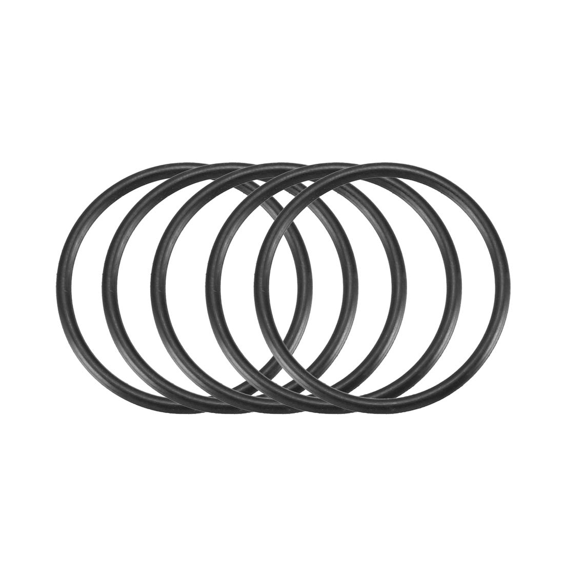 Harfington Nitrile Rubber O-Rings, Metric Buna-N Sealing Gasket Black 50Pcs