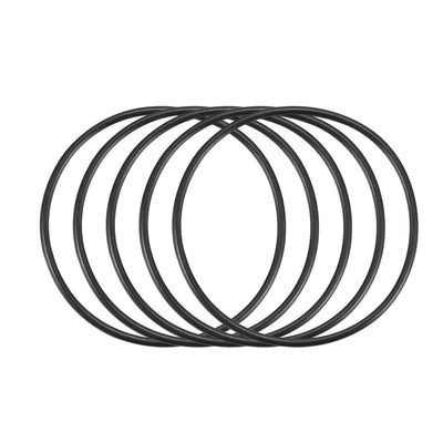 Harfington Nitrile Rubber O-Rings Metric Buna-N Sealing Gasket, Black Pack of 50