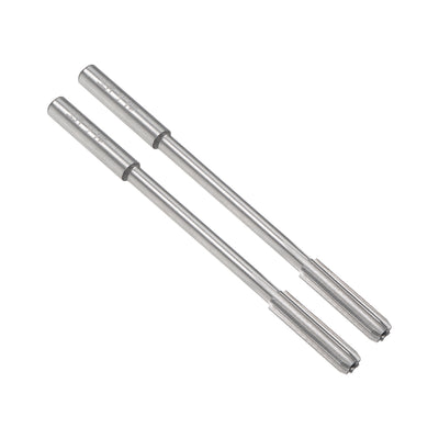 Harfington HSS M35 Round Shank 6 Straight Flutes Machine Cutter Chucking Reamer 2 Pcs