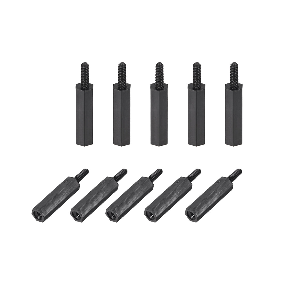 Harfington M2 Male to Female Hex Nylon Spacer Standoff 30pcs