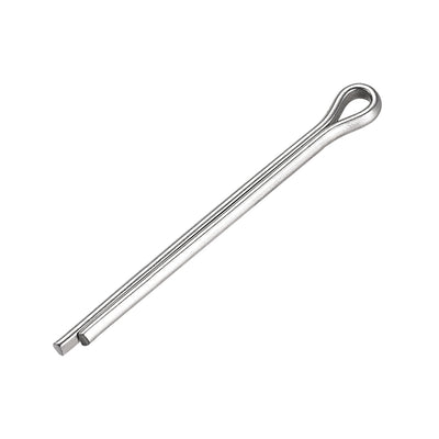 Harfington Split Cotter Pin -  304 Stainless Steel 2-Prongs Silver Tone 15Pcs