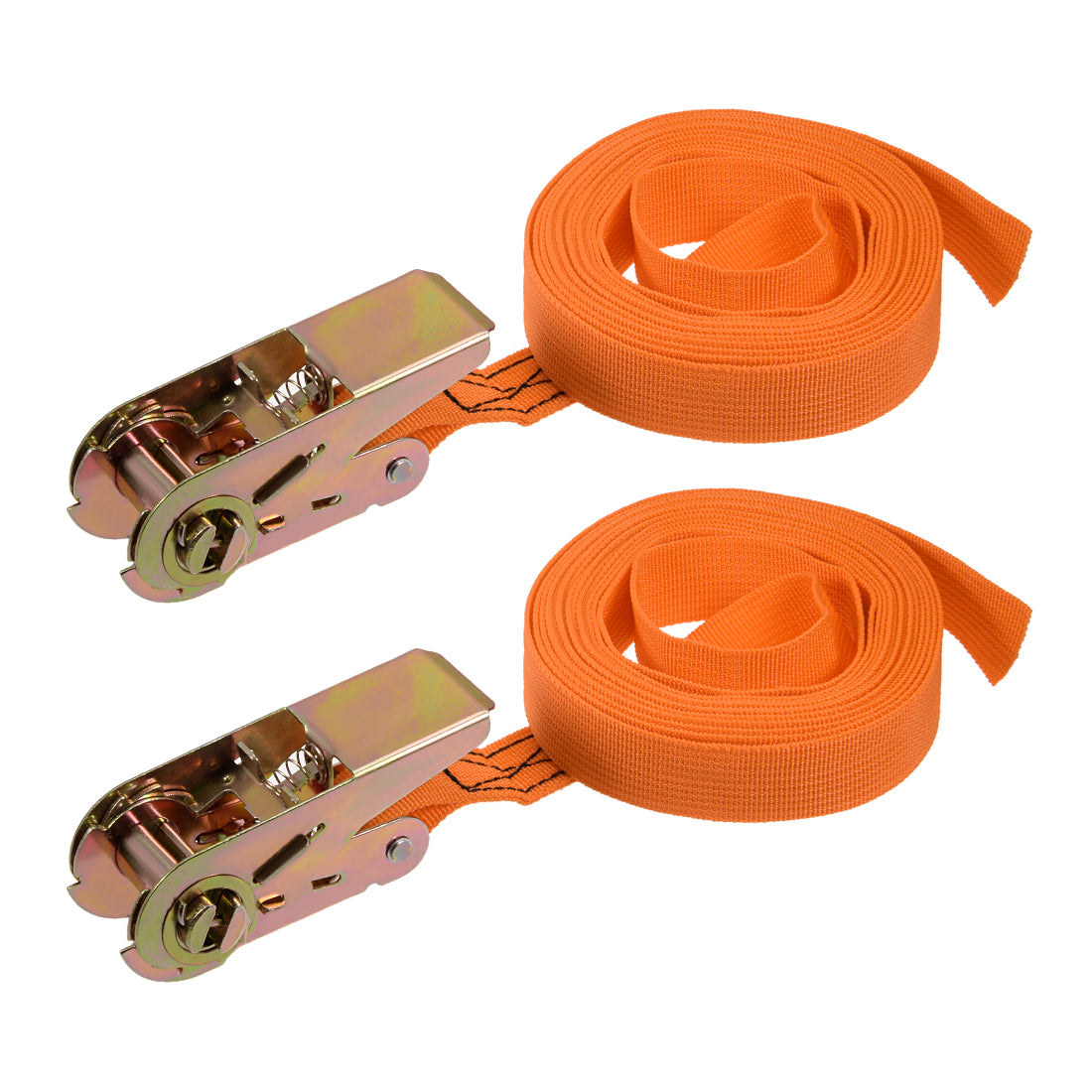 Harfington Ratchet Tie Down Lashing Strap Mxmm  Load Cap for Moving Cargo, Pack of 2
