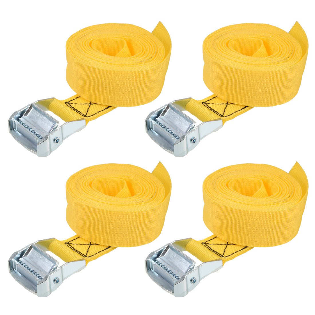 Harfington Cam Buckle Tie Down Lashing Strap Kg Load Cap for Moving Cargo, Pack of 4