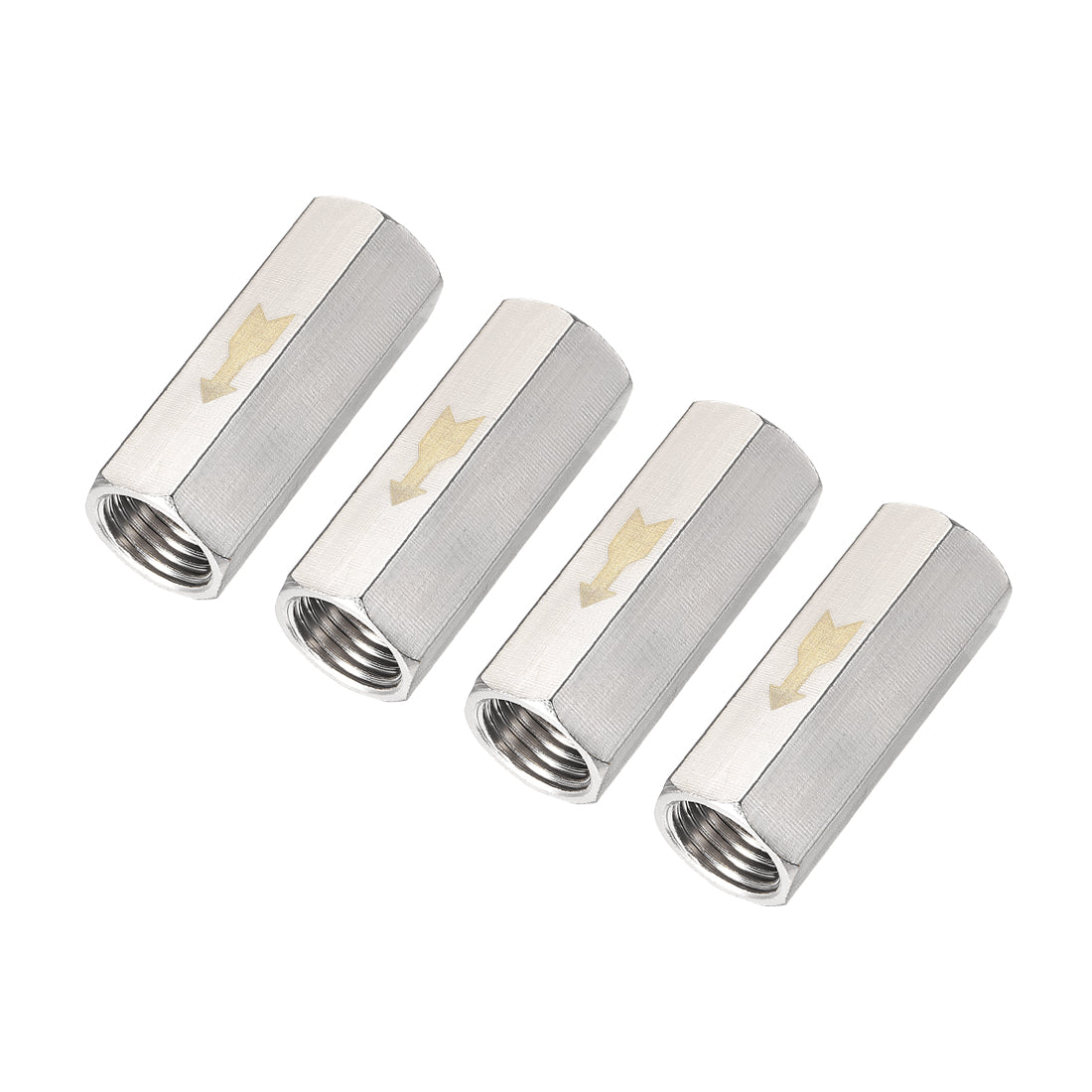 Harfington One Way Air Check Valve BSP Female Threaded Full Port Check Valve 4Pcs