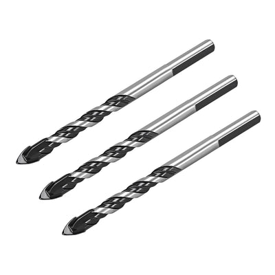 Harfington 3pcs Triangle Tip Drill Bit for Drilling in Ceramic, Glass, Tile, Concrete, Brick, Wood and Marble