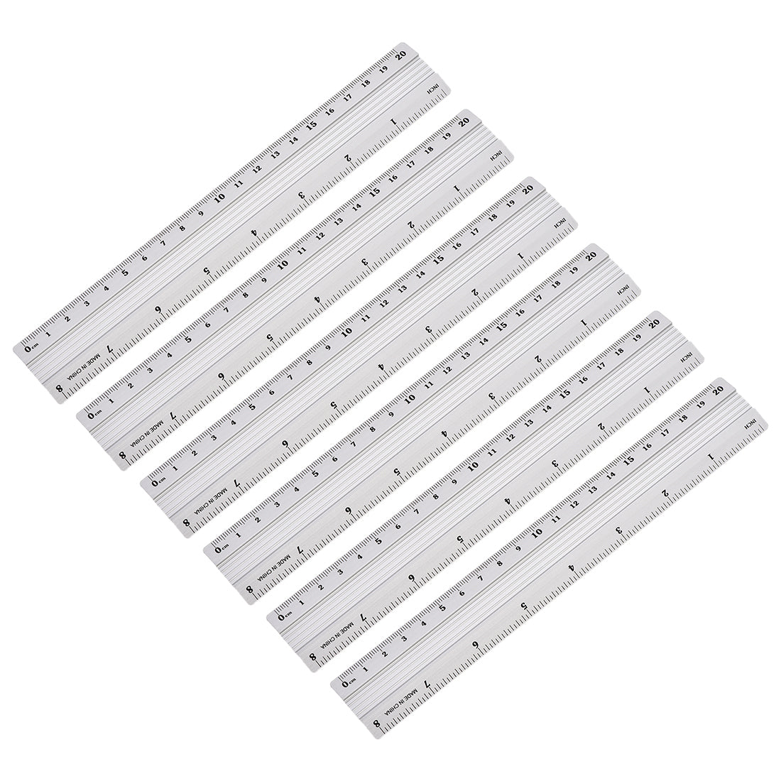 Harfington Aluminum Ruler Precision Bevel Edge Metal Ruler Metric and Imperial Rulers