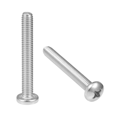 Harfington Machine Screws Pan Phillips Head Screw 304 Stainless Steel Fasteners Bolts 20Pcs