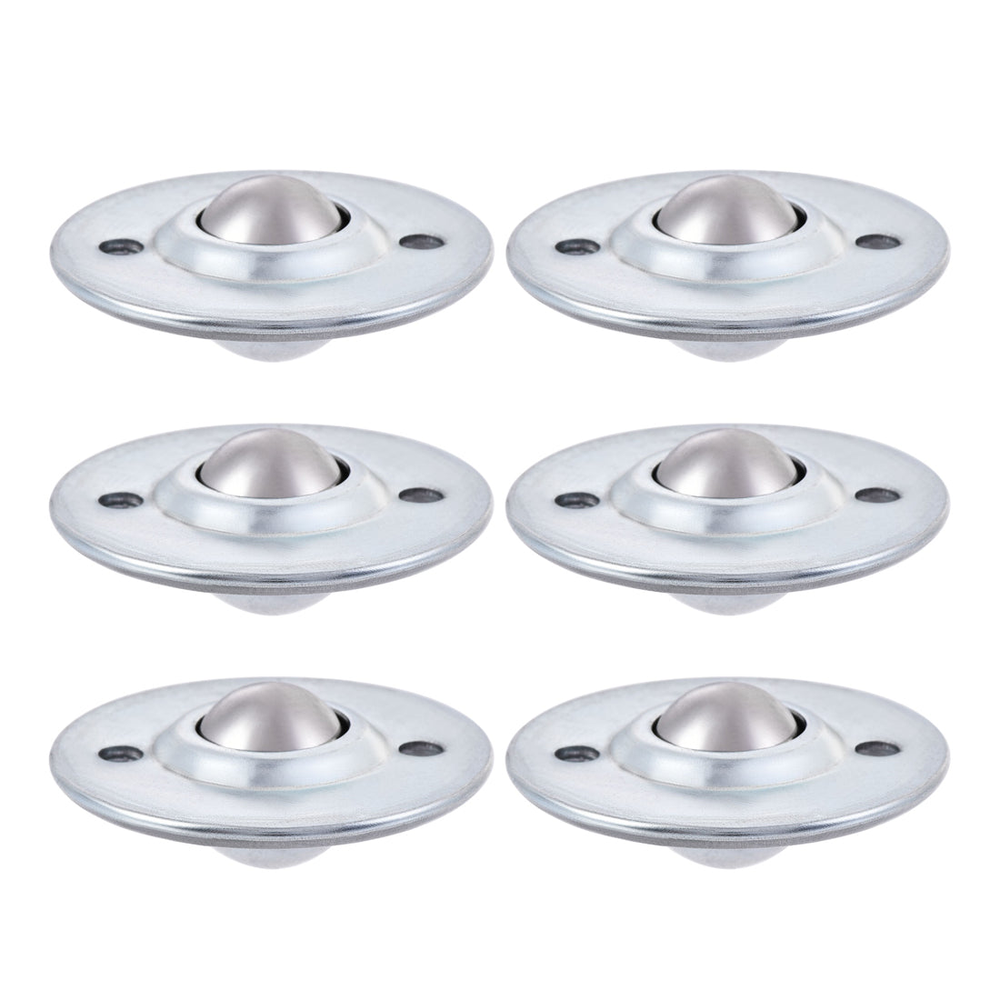 Harfington Ball Transfer Bearing Unit mm Lbs Carbon Steel Flange-mount Type for Transmission 6pcs