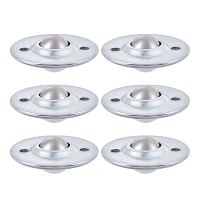 Harfington Ball Transfer Bearing Unit mm Lbs Carbon Steel Flange-mount Type for Transmission 6pcs