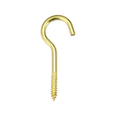 Harfington Screw Eye Hooks Self Tapping Screws Screw-in Hanger Eye-Shape  Hooks 15pcs