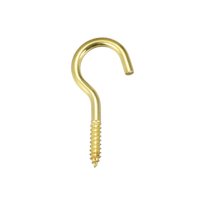 Harfington Screw Eye Hooks Self Tapping Screws Screw-in Hanger Eye-Shape  Hooks 50pcs