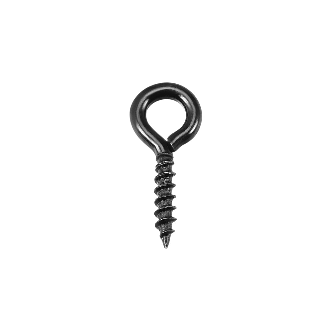 Harfington Screw Eye Hooks Self Tapping Screws Screw-in Hanger Eye-Shape  Hooks 80pcs