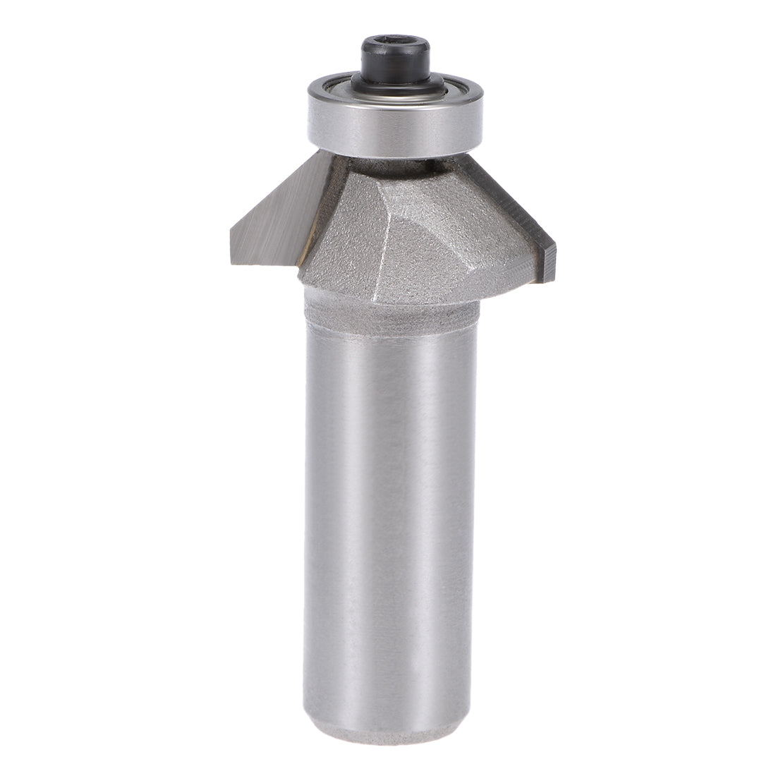 Harfington Chamfer Router Bit 1/2 Shank Dia 45 Degree Carbon Steel Bearing for Woodworking