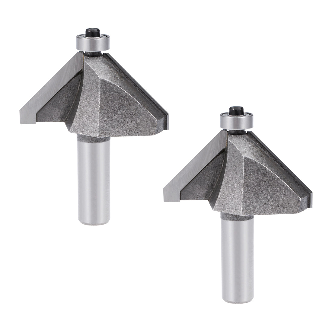 Harfington Chamfer Router Bit Round Shank Carbon Steel Bearing