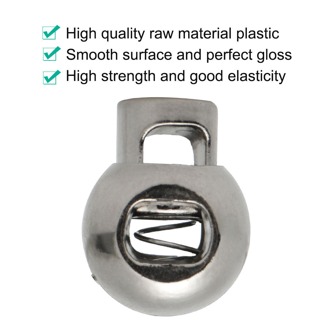 Harfington 12pcs Plastic Cord Lock Stopper Spring Fastener Organizers