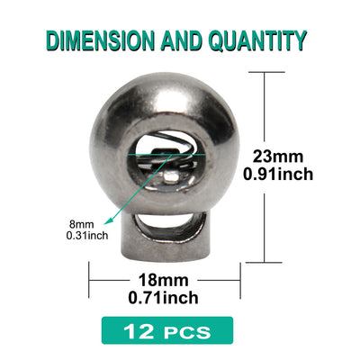 Harfington 8pcs Plastic Cord Lock Stopper Spring Fastener Organizers