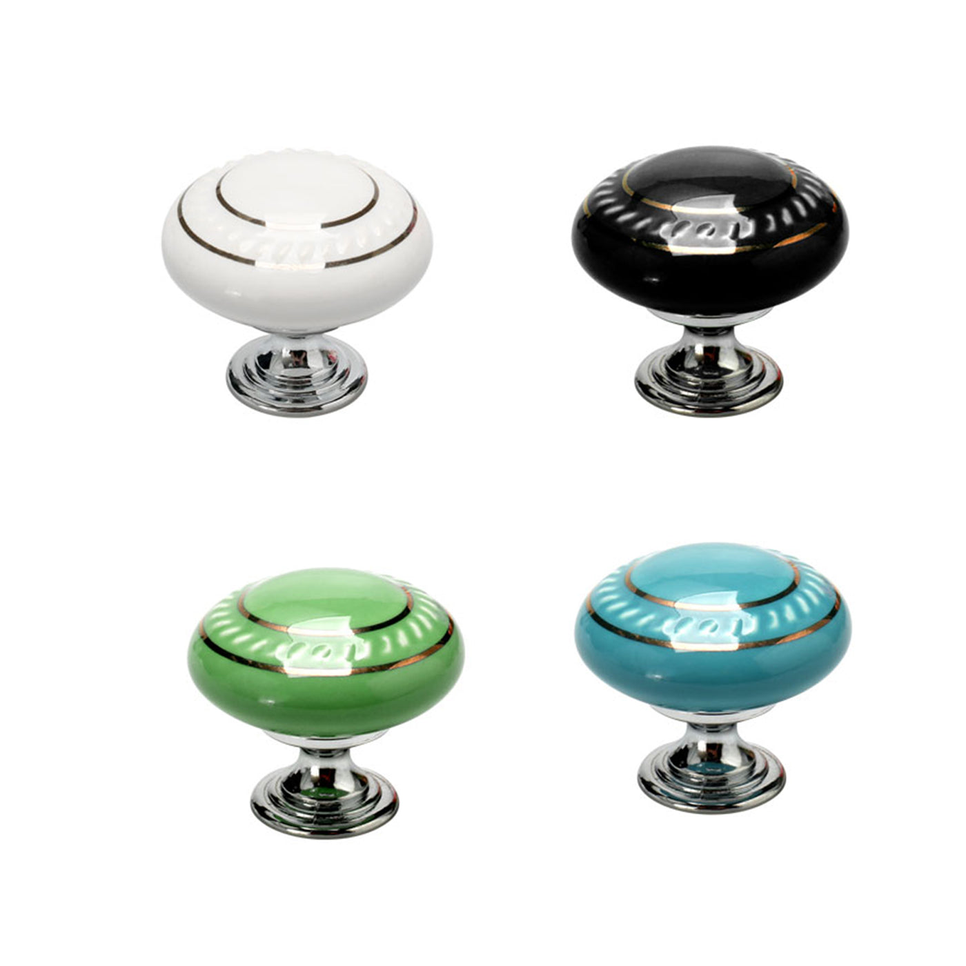 Harfington Ceramic Vintage Knobs Drawer Pull Handle Cupboard Dresser 8pcs