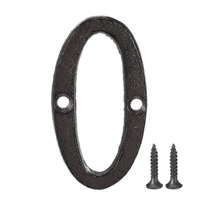 Harfington House Number, Cast Iron Number for Home Hotel Mailbox Address Sign