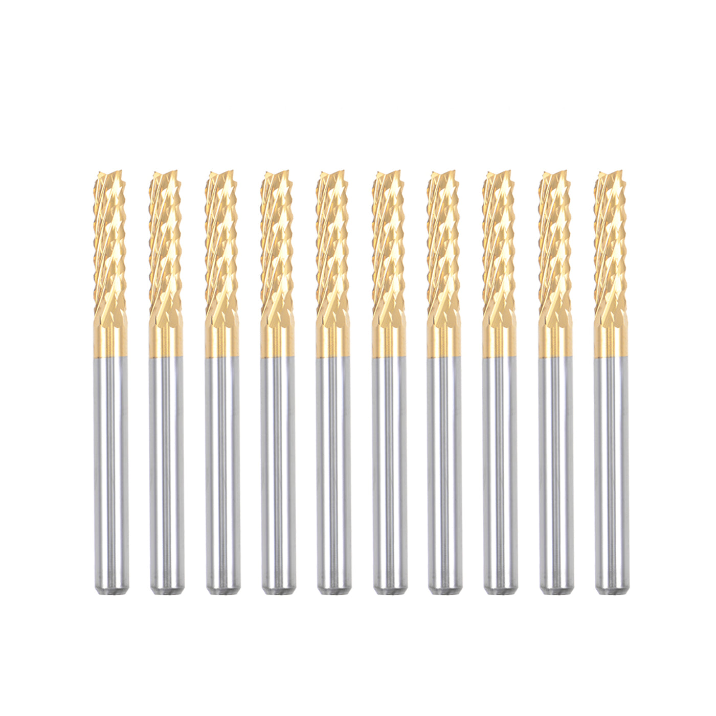 Harfington Titanium Coat Carbide End Mill Engraving Milling Cutter CNC Router Bits for PCB Machine