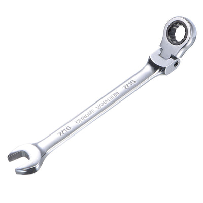 Harfington Flex-Head Ratcheting Combination Wrench SAE 72 Teeth 12 Point Box Ended