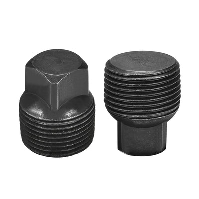 Harfington Outer Square Head Socket Pipe Fitting Plug 2Pcs