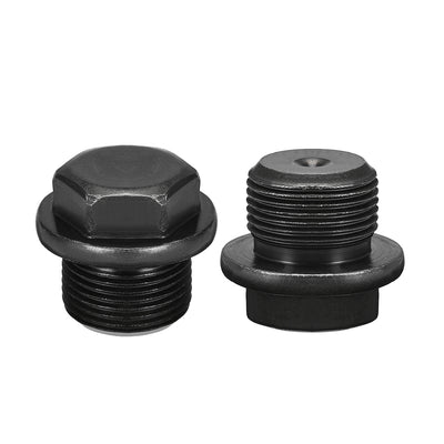 Harfington Outer Hex Head Pipe Fitting Plug 2Pcs