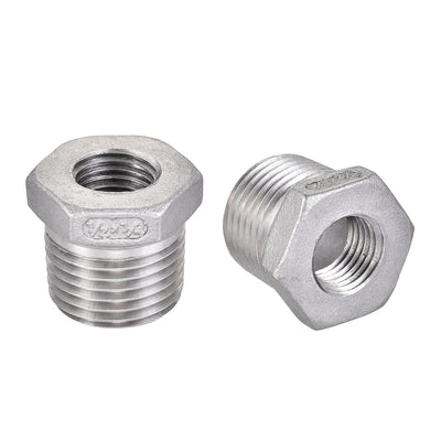 Harfington Reducer Hex Bushing Fitting 2Pcs