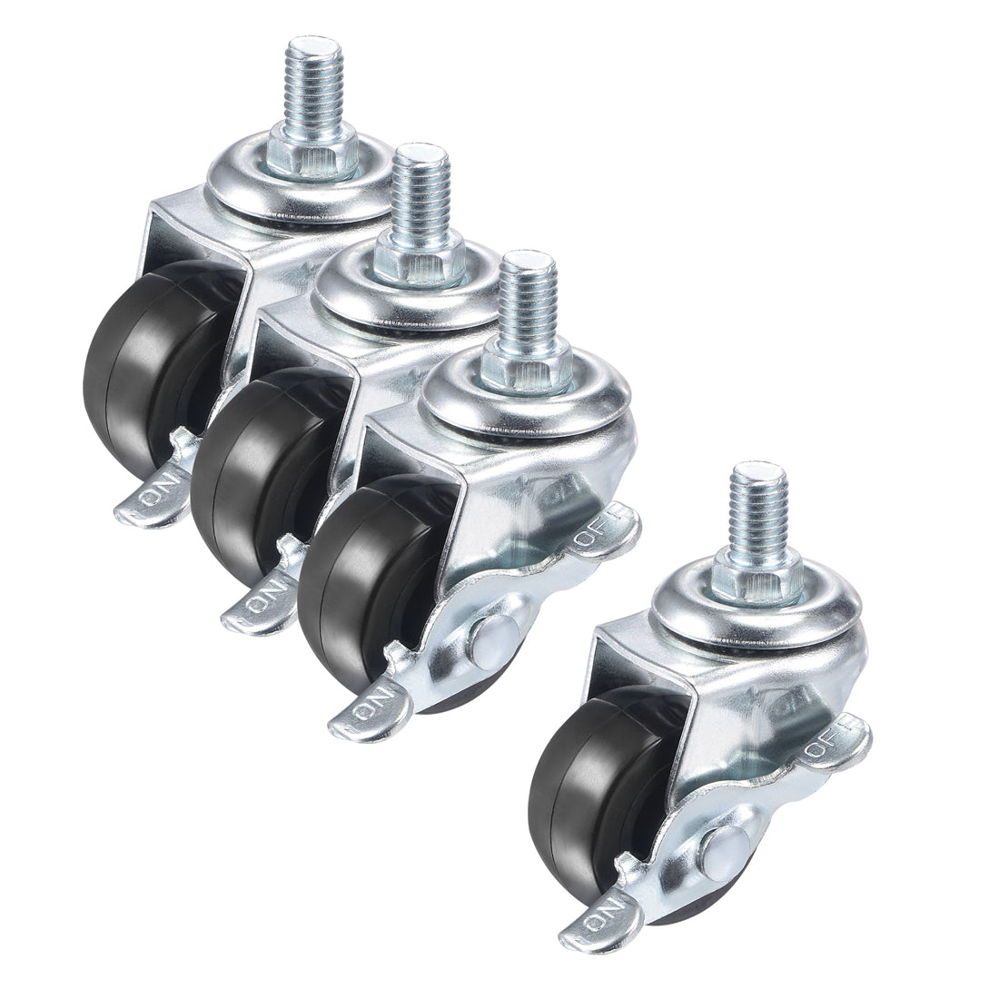 Harfington Swivel Stem Caster with Brake for Workbench Trolley, PU